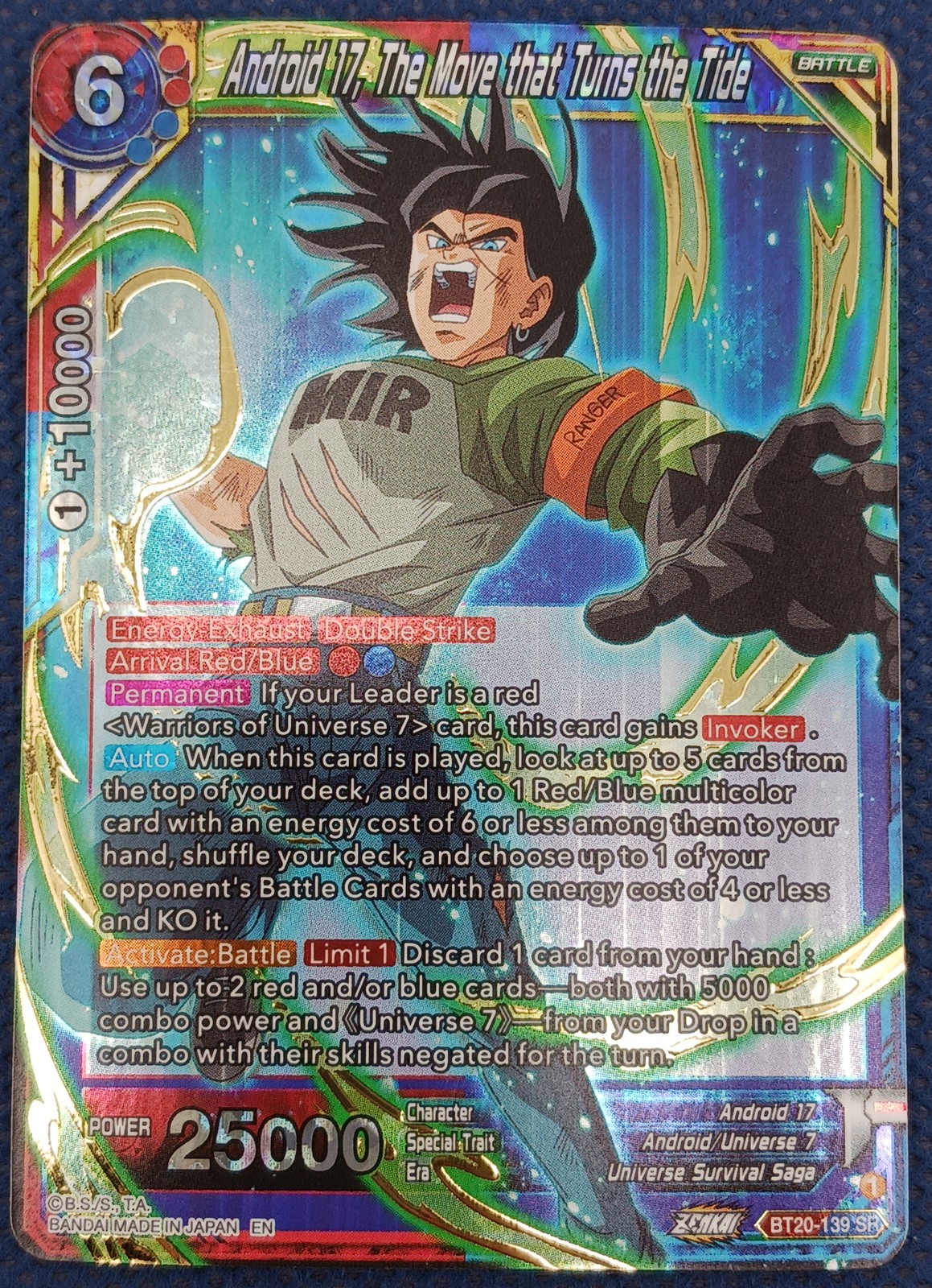 Android 17 The Move that  Turns the Tide BT20-139 SR Holo Foil DBS NM