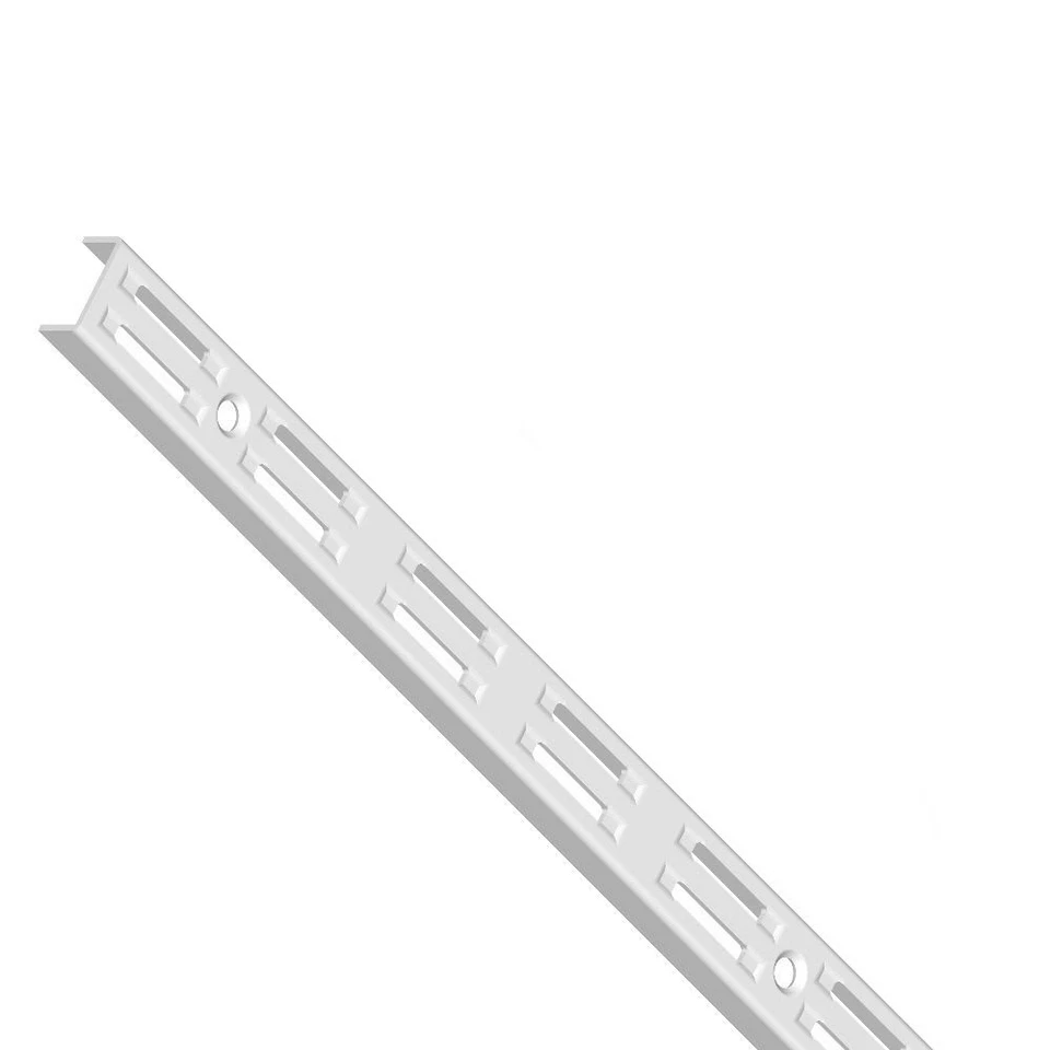 10001-00062= Wandschienen 2-reihig H2000 mm weiß Classic 50 Element System Regal