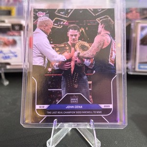 2025 Topps Now WWE The Last Real Champion Bids Farewell John Cena #137
