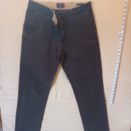 Herren Dockers Chinohose Khakis Hose Navy Taille 32
