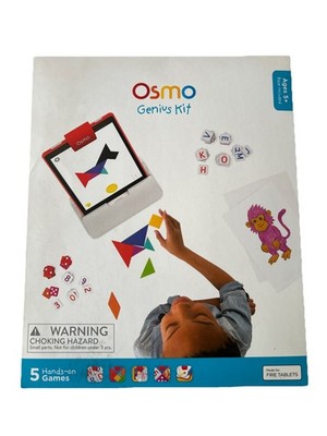 Osmo 90100008 Genius Kit Fire Tablet Base and 5 Hands-on Games New In Box Play