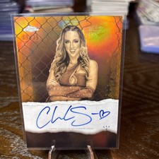 Chelsea Green Topps Chrome Cactus Jack Astro Knights On Card Auto Orange /25 Wwe