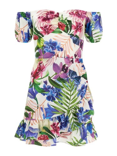 Vestito donna GUESS fantasia floreale in raso taglia L - Foto 3 di 3