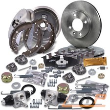BREMSENKIT VORNE + 2x RADBREMSZYLINDER HINTEN FÜR VW VENTO GOLF 3 1H POLO 6K