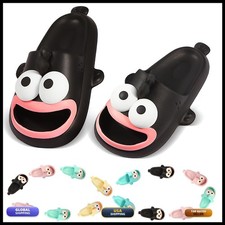 Tokisaki Fish Slippers Slides for Women Men (42-43, BLACK-YUXIE)