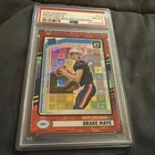 2024 Donruss Drake Maye PSA 8 MINT OPTIC RED PANDORA ROOKIE PRIZM