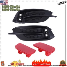 2PCS For Honda Civic Sedan 2016-2021 Rear Bumper Reflector W/Molding Cover Trim