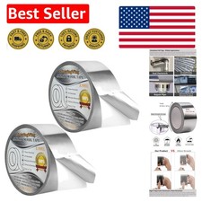 Durable 3.9mil Aluminum Foil Tape 2-Pack for Efficient HVAC Insulation Solutions