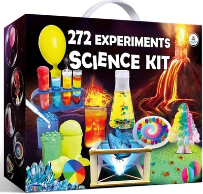 UNGLINGA 272 Experimente Kits für Kinder, Chemie-Set, Experimentierkasten