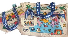 Whole Foods x Fishwife Tote Bags Complete Set Of 3 Limited Edition Sm Med Lg
