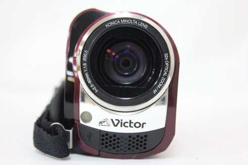 [Used]JVC Kenwood Victor GZ-MG330 red Video Camera Everio tested with battery JP - Picture 2 of 8