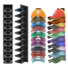 Baseball Cap Storage Rack Wall Mounted - 2-Pack - Holds 40 Caps, Space-Saving...