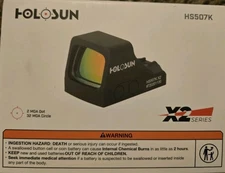 Holosun HS507K-X2 Multi Reticle Red Dot Sight w/Pen and Battery and Cloth Bundle