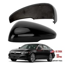 Driver Side Mirror Cover Replacement for Driver Side Left Black-With Lamp