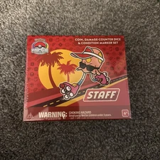 Pokémon SEALED 2025 World Championships Anaheim STAFF Coin, Dice, Condition Set!