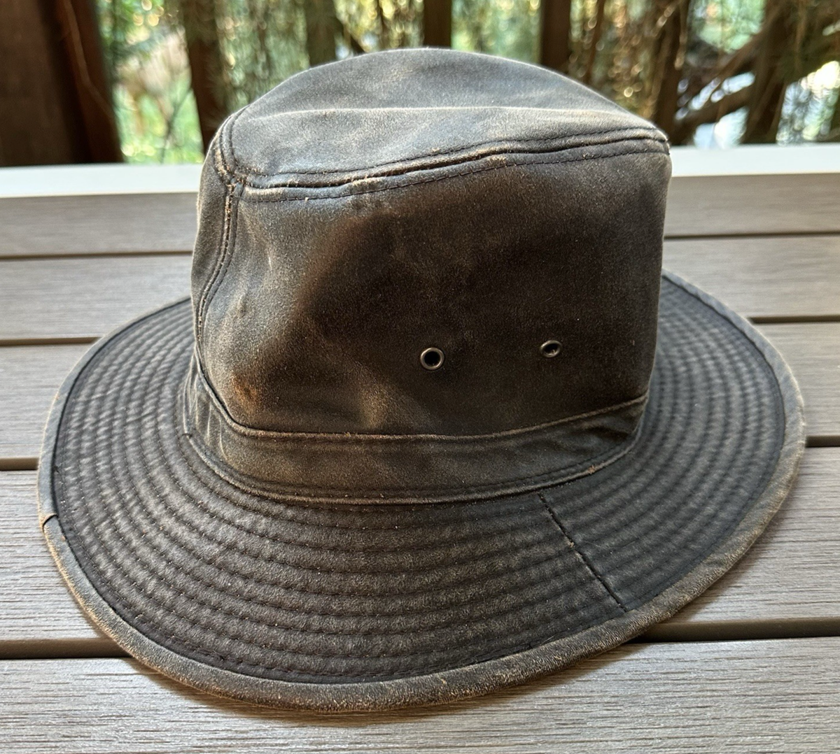 DPC Dorfman Pacific Large Outback Hat Indiana Jones Brown NoStrap