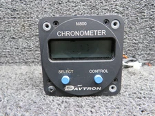 M800 Davtron Chronometer Indicator Lighted (Volts: 14) (Screen Damage)
