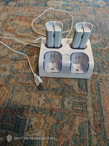 Nyko Nintendo Wii Controller Charge Station + 2 Covers & Rechargable Batteries