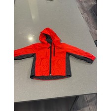 Columbia Kids Toddler 3T Red Gray Full Zip Hooded Jacket Outerwear
