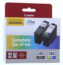 Canon PIXMA Value Pack 285 Black/286 Color Ink Cartridge