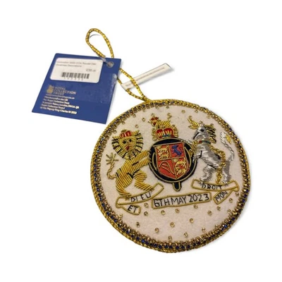 Embroidered King Charles Royal Coronation Official Christmas Tree Decoration