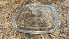 Pyrex A7C vintage clear replacement lid for 1 and 1.5 qt square casserole dish