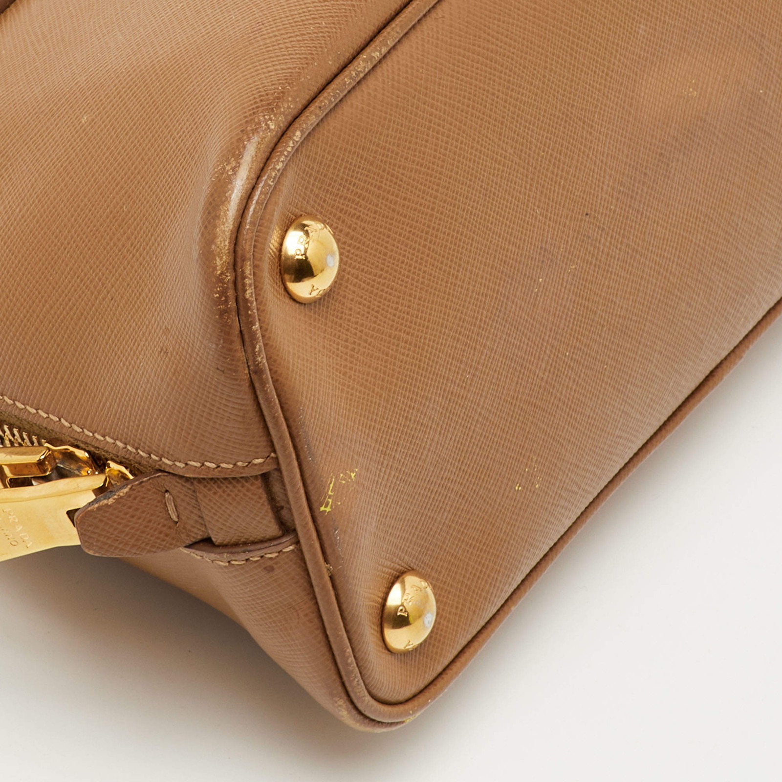 Prada Promenade Small Brown Saffiano Lux Leather Satchel thumbnail 23