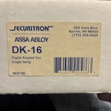 Securitron Assa Abloy Digital Keypad System- DK-16