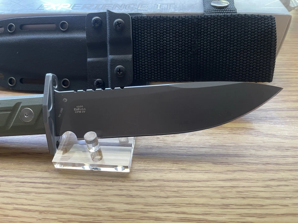 Cuchillos de tolerancia cero ZT 0006 cuchillo de hoja fija OD verde G10 CPM-3V acero Foto 2 de 4