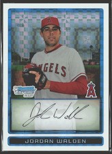2009 Bowman #BCP18 Jordan Walden Chrome Prospects X-Fractors #/299