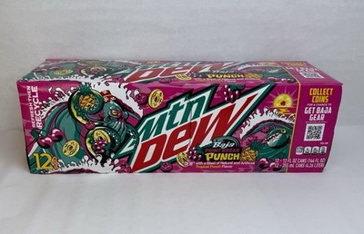 2024 Mtn Dew Baja Point Break Punch 12 Pack Sealed Box Discontinued Mountain