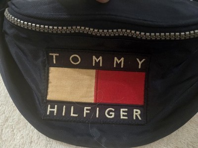 Vintage Tommy Hilfiger Fanny Pack Bum Bag Navy Travel 90's
