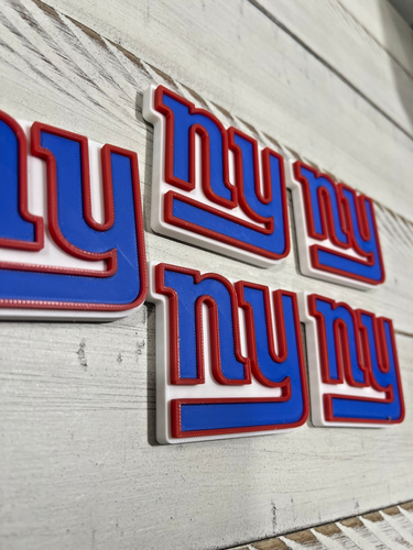 Set of 5 NY Giants Fridge Magnets | 2.5x3” 3D Printed Football Logo Red Blue Whi - Bild 3 von 6