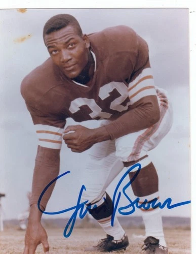 Jim Brown 3.5x4.5 3.5 x 4.5 Signed Autograph AUTO PHOTO - Cleveland Browns HOF