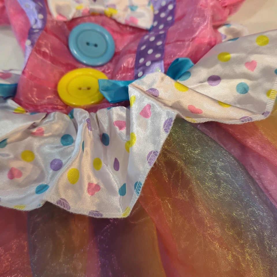 Colorful Clown Toddler 2T Circus Carnival Fancy Dress Halloween Costume READ  - Image 4 of 4