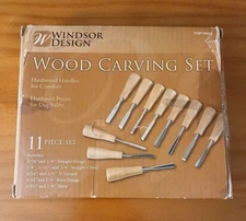 Windsor Design Wood Carving Set 11 Piece New In Packaging New Read
