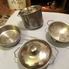 Metal Child's Toy Doll Pots Pans