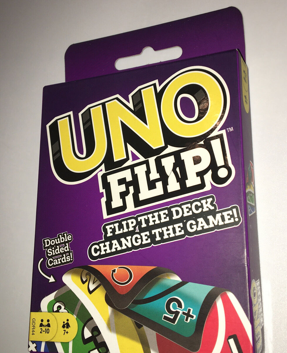 New UNO Flip Card Game By Mattel Games Flip The Deck Double Sided Cards  Sealed 887961751062