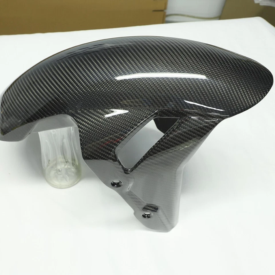 Guardabarros delantero de fibra de carbono real para bmw s1000rr accesorios moto Foto 3 de 4