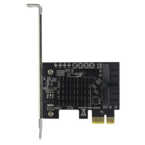 4 Port SATA3.0 Expansion Card PCIE to SATA3.0 Expansion Controller Card Adapter