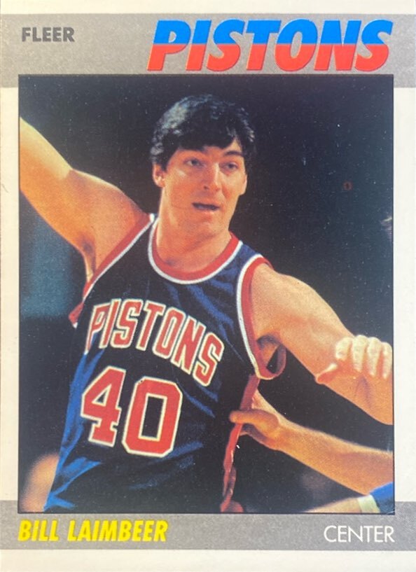 1987 Fleer #61 Bill Laimbeer