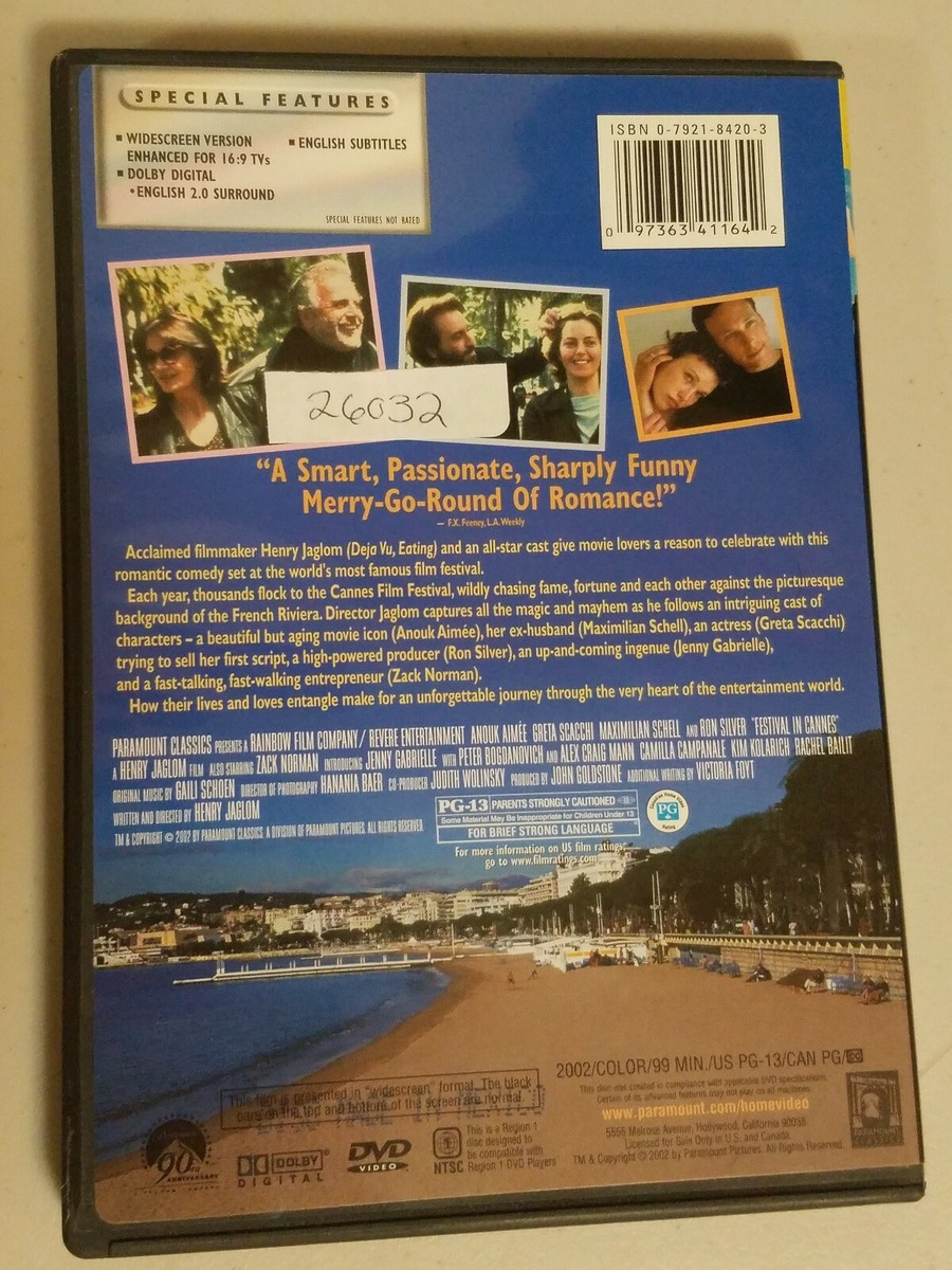 Festival in Cannes (DVD, 2002) 97363411642| eBay