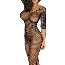 Sexy Lingerie Fishnet Body Stockings Dress Underwear Babydoll Sleepwear LD*US