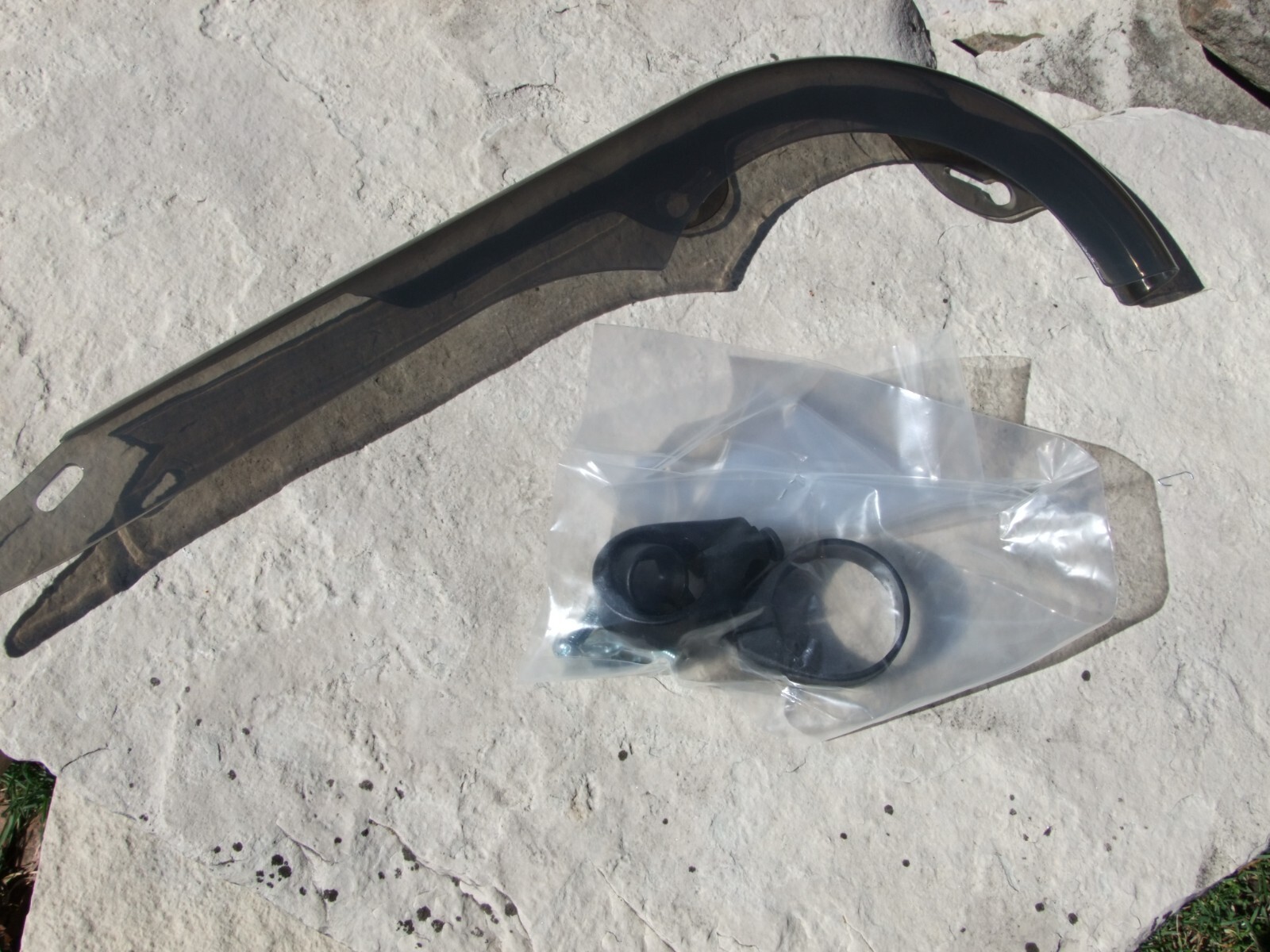 Smoke colored chain guard for BMX Bicycle, 15" long