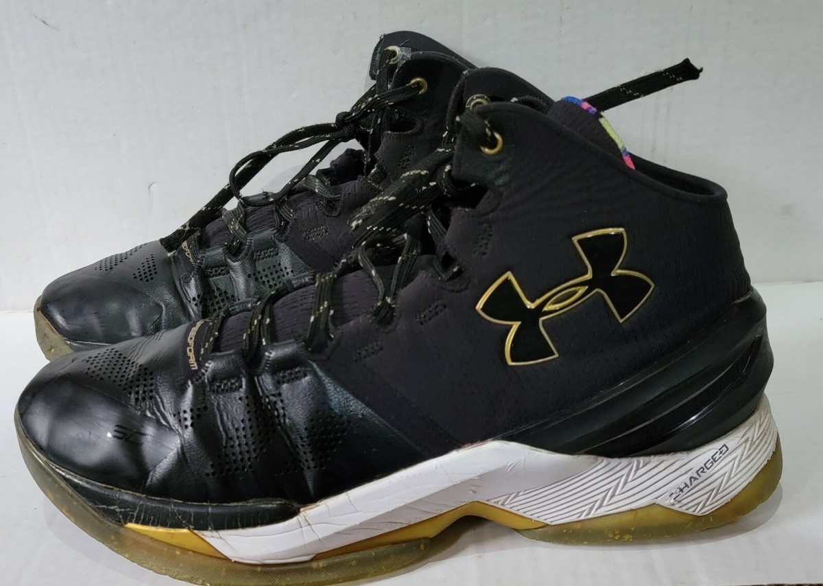 Under Armour Curry 2 Elite LE Basketball Black Gold (1280303 Under Armour Curry 2 Elite LE Basketball Black Gold (1280303