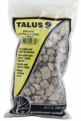 Woodland Scenics ~ Any Scale ~ Rock Debris ~ Extra Coarse Brown Talus ~ C1277