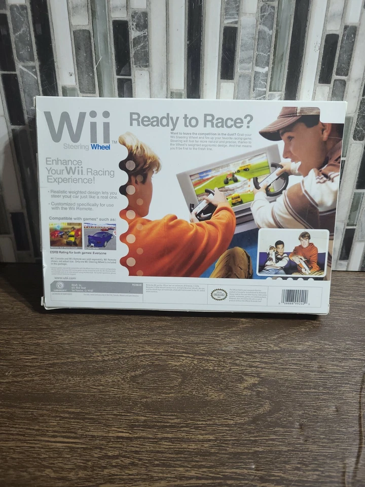 Ubisoft Steering Wheel For Nintendo Wii Racing Wheel holds Wii Remote - Image 2 of 4