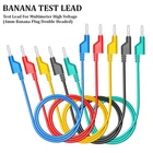 4mm Banana Plug Male to Male Stackable Multimeter Test Leads 1M Cable 1000V/15A