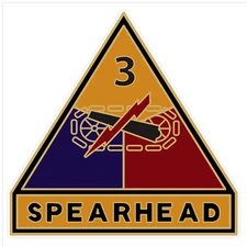 3rd Armored Division Bumper Sticker Military Vinyl Soldier Decal 5"