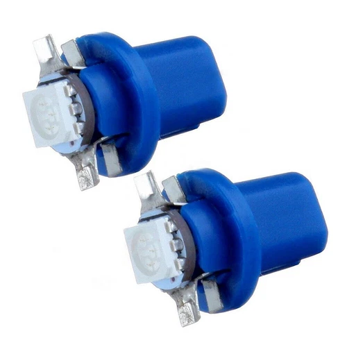 10x T5 B8.5D 5050 SMD Blue Car LED Dashboard Instrument Light Bulb Accessories - Picture 5 of 10